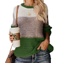 Load image into Gallery viewer, DANJEANER Women Sweaters and Pullovers 2019 Autumn Winter Fashion Multicolor Knitted Sweater Tops O Neck Long Sleeve Jumpers