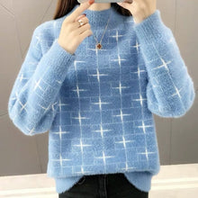 Load image into Gallery viewer, Pullover Women Sweater Long Sleeve Sweaters Velvet Knit Loose Sweater Women's Jumper Plus Size