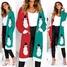 Load image into Gallery viewer, 2019 Autumn New Women Leopard Leisure Ins Style Knitted Long Cardigan Long Sleeve Sweater Overcoat Female Lady Outwear Coats
