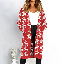 Load image into Gallery viewer, 2019 Autumn New Women Leopard Leisure Ins Style Knitted Long Cardigan Long Sleeve Sweater Overcoat Female Lady Outwear Coats