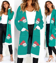 Load image into Gallery viewer, 2019 Autumn New Women Leopard Leisure Ins Style Knitted Long Cardigan Long Sleeve Sweater Overcoat Female Lady Outwear Coats