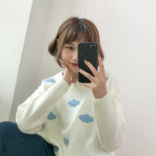 Load image into Gallery viewer, Gagarich 2019 Winter Women Sweaters Korean Clothes Sweet Clouds Pullovers Plus Size Women Sweater Kawaii Tops