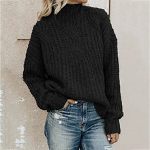 Load image into Gallery viewer, Sweater women's turtleneck twist knit top pullover women sweater winter clothes women winter clothes pullover women