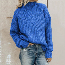 Load image into Gallery viewer, Sweater women's turtleneck twist knit top pullover women sweater winter clothes women winter clothes pullover women