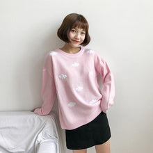 Load image into Gallery viewer, Gagarich 2019 Winter Women Sweaters Korean Clothes Sweet Clouds Pullovers Plus Size Women Sweater Kawaii Tops
