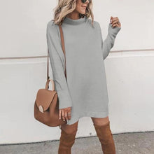 Load image into Gallery viewer, Danjeaner New Spring Turtleneck Solid Knitted Sweaters Dress Women Long Sleeve Slim Streetwear Pullovers Oversized Sweater Pull
